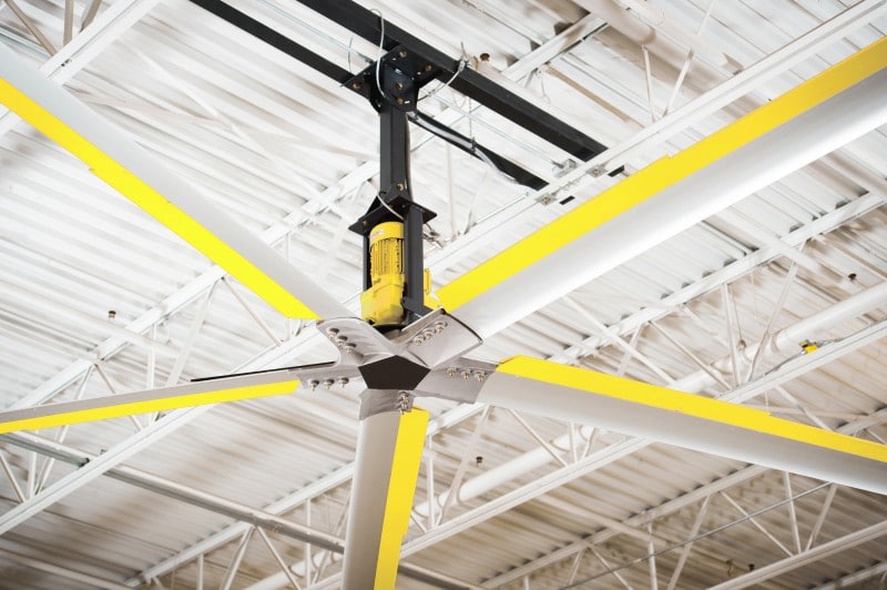 3 Ways Industrial Ceiling Fans Can, Yellow Ceiling Fan
